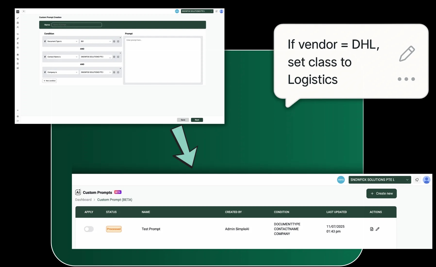 Custom Prompts. Flexible Workflows.